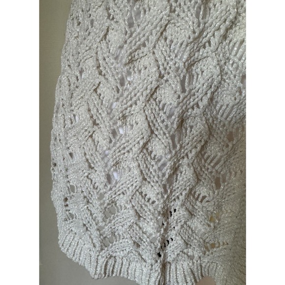 Sundance Ingrid Knit Cardigan Cream Sweater Womens XS Classic Open Front Neutral - Picture 5 of 11